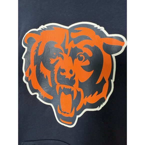 Team Apparel NFL Chicago Bears Youth Blue Hooded Mascot Logo Sweatshirt Medium - Picture 3 of 6